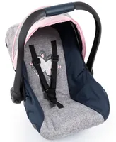 Bayer Design Dolls Grey, Blue, Pink Butterfly Car Seat