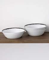 Noritake Rill Set of 4 Soup Bowls, Service for