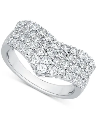 Diamond Contour Ring (1-1/2 ct. t.w.) in 14k White Gold
