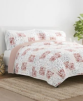 ienjoy Home Scrolled Patchwork Reversible -Pc. Quilt Set