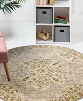 Lr Home Sweet SINUO54120 4' x 4' Round Area Rug