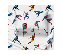 Saturday Park Marvel Invincible 100% Organic Cotton Full Sheet Set