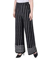 Ny Collection Petite Wide Leg Pull On Pants