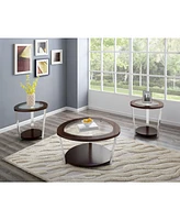 Steve Silver Duncan 23" Round Mixed Media End Table