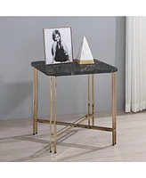 Steve Silver Daxton 22" Faux Marble Square End Table