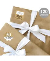 We Still Do 50th Wedding Anniversary To & From Stickers 12 Sheets 120 Stickers