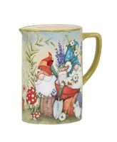 Certified International Garden Gnomes Pitcher