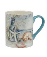 Certified International Coastal Landscape Set of 4 Mug 14 oz.