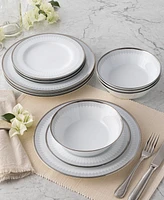 Noritake Silver Colonnade 12 Piece Set, Service for 4