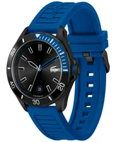 Lacoste Men's Tiebreaker Blue Silicone Strap Watch 43mm