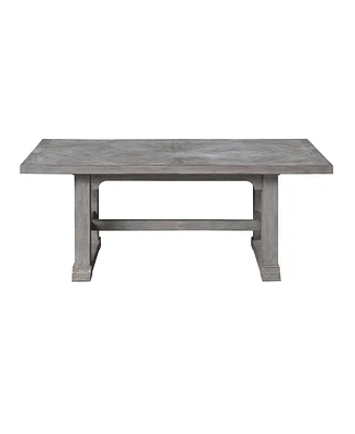 Steve Silver Whitford 48" Distressed Wood Coffee Table