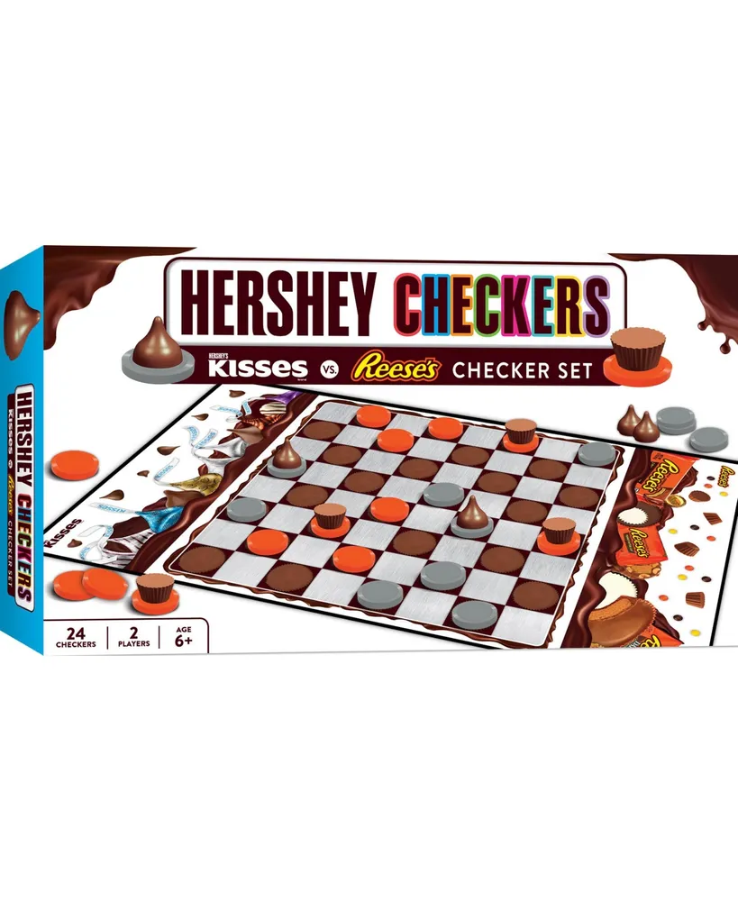 Masterpieces Hershey's Kisses vs Reese's Checkers Board Game for Kids