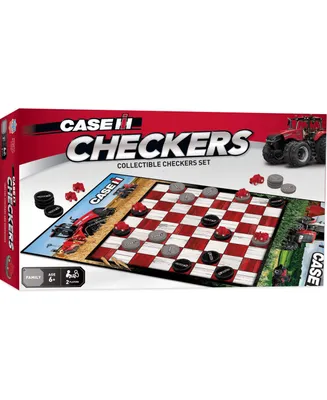 Masterpieces Case/Farmall Checkers Board Game for Kids ages 6 and Up