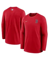 Men's Nike Red Boston Sox Authentic Collection Logo Performance Long Sleeve T-shirt