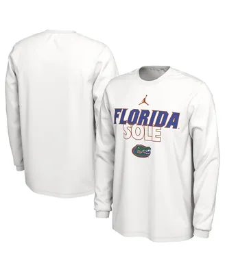 Men's Jordan White Florida Gators On Court Long Sleeve T-shirt