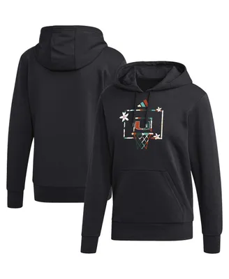 Men's adidas Black Miami Hurricanes Honoring Excellence Pullover Hoodie