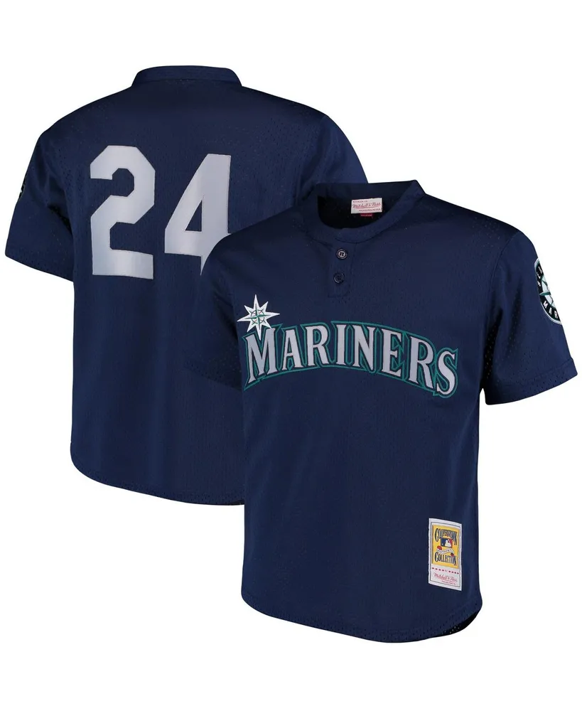 Men's Mitchell & Ness Ken Griffey Jr. Navy Seattle Mariners Cooperstown Collection Mesh Batting Practice Jersey