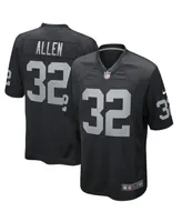 Men's Nike Marcus Allen Black Las Vegas Raiders Game Retired Player Jersey