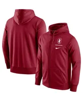 Men's Nike Cardinal Stanford Cardinal Logo Stack Performance Full-Zip Hoodie