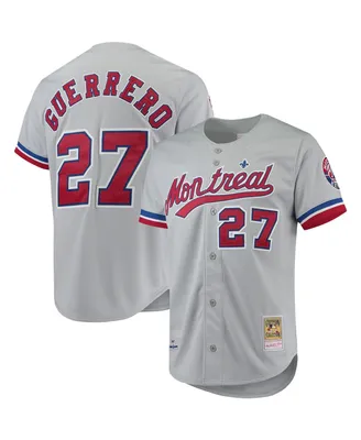 Men's Mitchell & Ness Vladimir Guerrero Gray Montreal Expos Cooperstown Collection Authentic Jersey