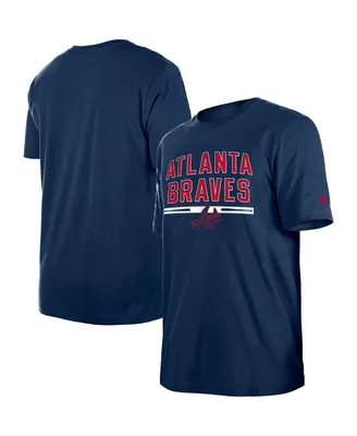 Men's New Era Navy Atlanta Braves Batting Practice T-shirt
