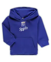 Toddler Boys and Girls Royal Kansas City Royals Team Primary Logo Fleece Pullover Hoodie
