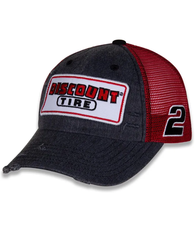 Men's Team Penske Black Austin Cindric Retro Patch Snapback Adjustable Hat