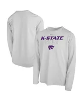 Big Boys and Girls Nike White Kansas State Wildcats Sole Bench T-shirt