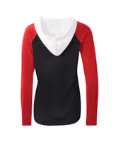 Women's G-iii 4Her by Carl Banks White and Red 23XI Racing Triple-a Long Sleeve Hoodie T-shirt