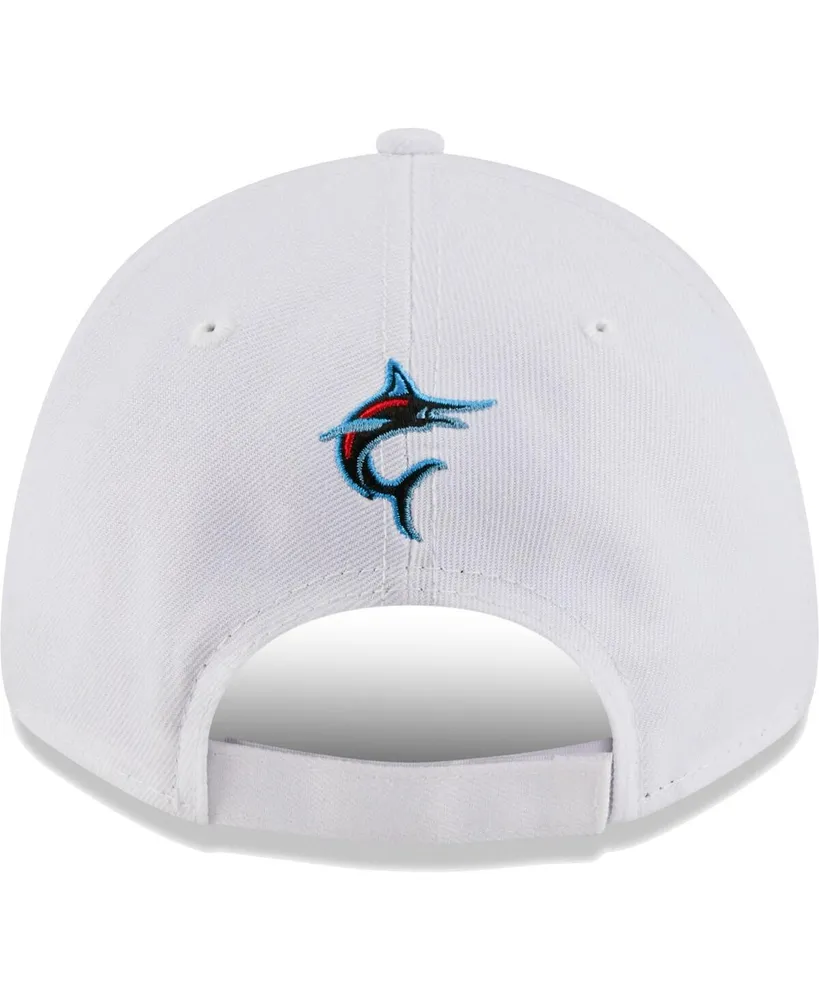 Men's New Era White Miami Marlins League Ii 9FORTY Adjustable Hat
