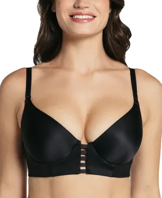 Leonisa Women's Memory Foam Push-Up Underwire Bustier Bra with Strappy Front, 91010
