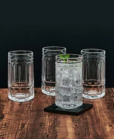 Mikasa Lawrence 12 Ounce Highball Drinking Glass 4-Piece Set