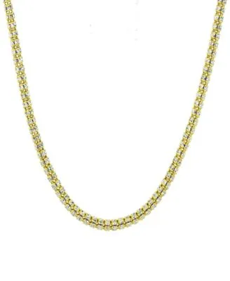 Ice Link Chain Necklace Collection In 10k Two Tone Gold