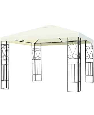 10'x10' Patio Gazebo Canopy Tent Steel Frame Shelter Patio Party Awning