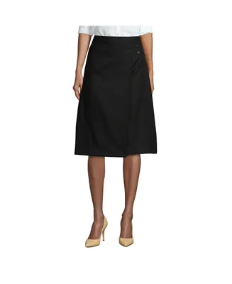 Lands' End Women's School Uniform Solid A-line Skirt Below the Knee
