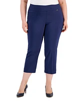 I.n.c. International Concepts Plus Mid-Rise Pull-On Capri Pants