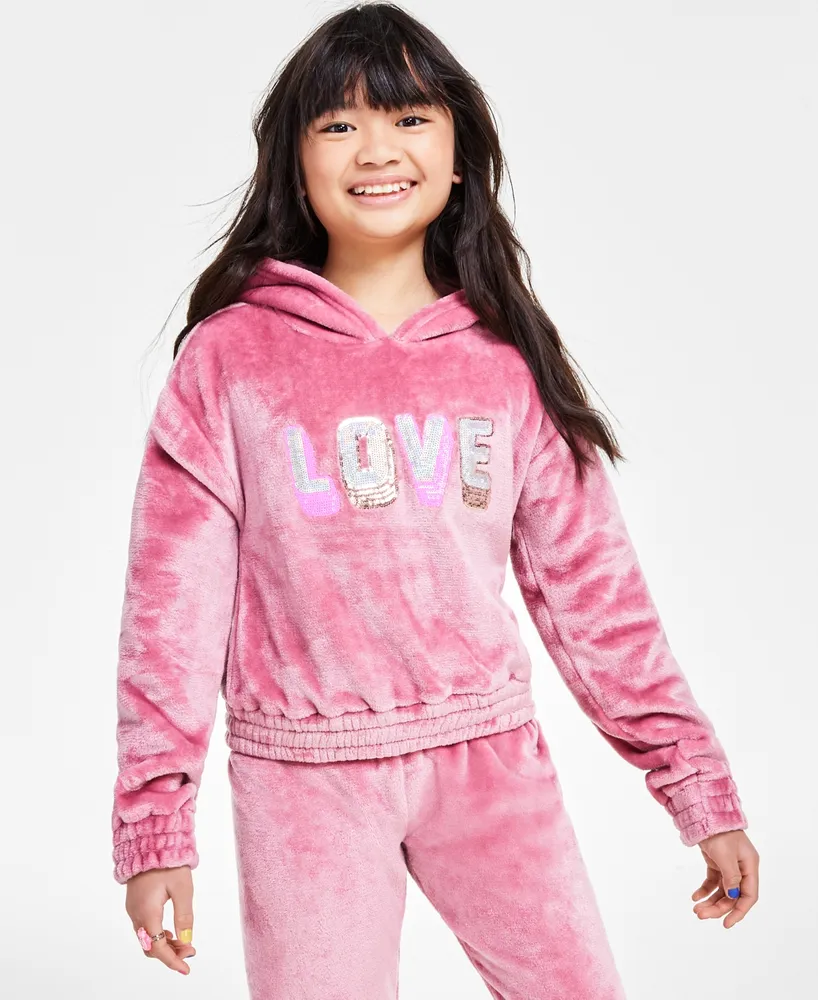 Colette Lilly Big Girls Cozy Sparkle Hoodie