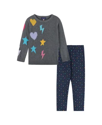 Toddler/Child Girls Lightning Sweater Set