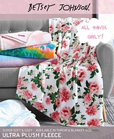 Betsey Johnson Bouquet Day Ultra Soft Plush Blanket