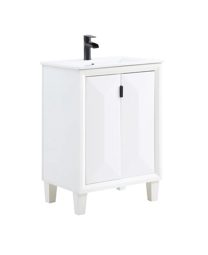 Home Expressions Medium Vanity Closet Storage Bin, Color: White - JCPenney