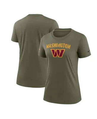 Women's Nike Olive Washington Commanders 2022 Salute To Service Legend T-shirt