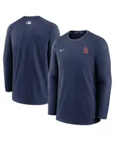 Men's Nike Navy St. Louis Cardinals Authentic Collection Logo Performance Long Sleeve T-shirt