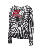 Women's Touch Black 23XI Racing Punt Tri-Blend Long Sleeve T-shirt