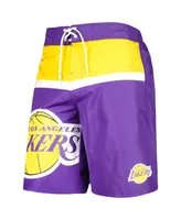 Men's G-iii Sports by Carl Banks Purple Los Angeles Lakers Sea Wind Swim Trunks