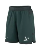 Men's Nike Green Oakland Athletics Authentic Collection Flex Vent Performance Shorts