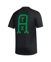 Men's adidas Black Austin Fc Team Jersey Hook Aeroready T-shirt