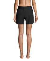 Lands' End Women's Curvy Fit 5" Quick Dry Board Shorts Swim with Panty