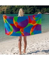 Arkwright Home Velour Printed Beach Towel (Beach Themed Design Options), 30x60 in., Soft Cotton