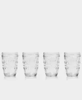 Euro Ceramica Fez Highball Glasses, Set of 4