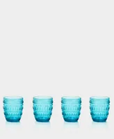 Euro Ceramica Fez Double Old Fashion Glasses, Set of 4